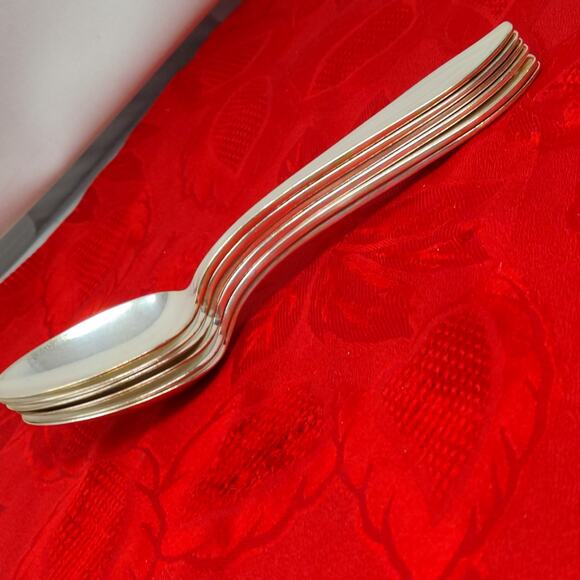 6X Tbsp Antique Rogers Bros IS Silhouette Silver Plated Table Spoons - Picture 12 of 12